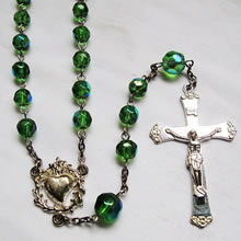 plastic beads rosary necklace