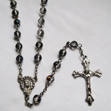 plastic beads rosary necklace