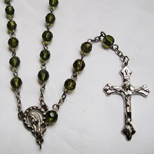 plastic beads rosary necklace