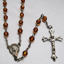 plastic beads rosary necklace