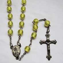 plastic beads rosary necklace