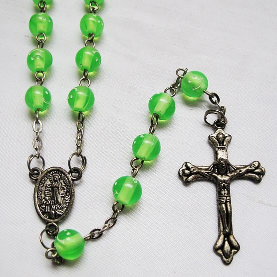 plastic beads rosary necklace,plastic beads rosary