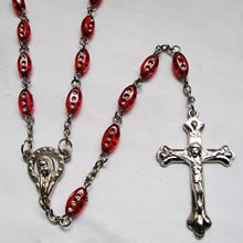 plastic beads rosary necklace