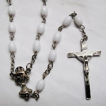 plastic beads rosary necklace