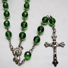 plastic beads rosary necklace