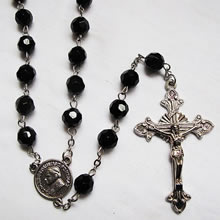 plastic beads rosary necklace