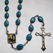 plastic beads rosary necklace