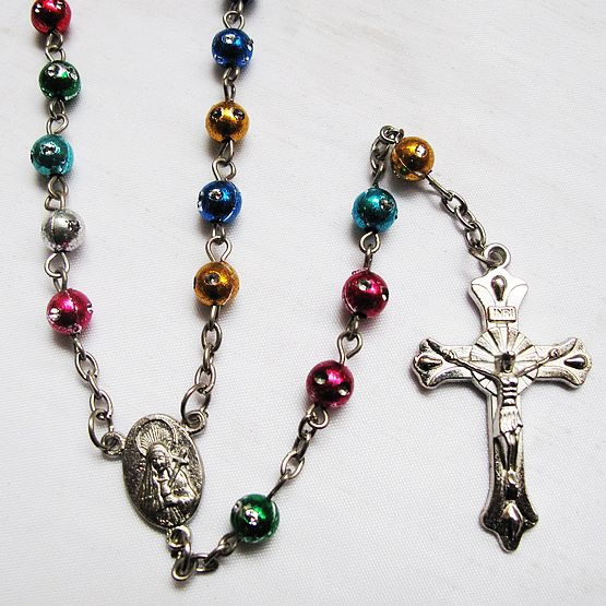 plastic beads rosary necklace,plastic beads rosary