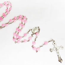 plastic beads rosary necklace