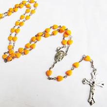 plastic beads rosary necklace