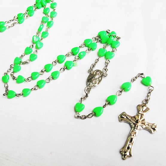 plastic beads rosary necklace,plastic beads rosary