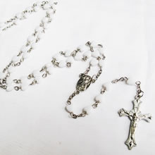 plastic beads rosary necklace
