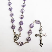 plastic beads rosary necklace