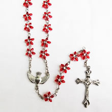 plastic beads rosary necklace
