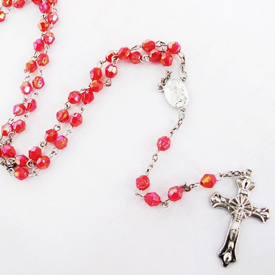 plastic beads rosary necklace,plastic beads rosary