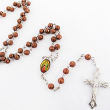 plastic beads rosary necklace