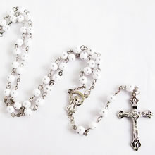 plastic beads rosary necklace