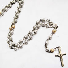 plastic beads rosary necklace