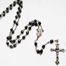 plastic beads rosary necklace