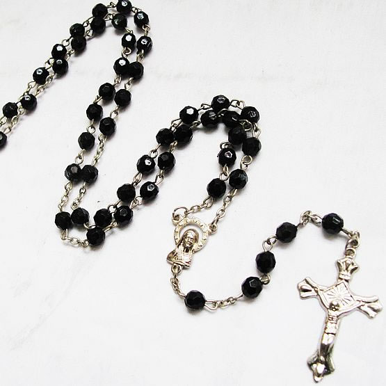 plastic beads rosary necklace,plastic beads rosary