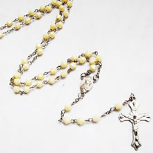 plastic beads rosary necklace
