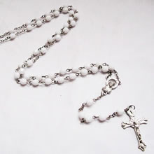 plastic beads rosary necklace