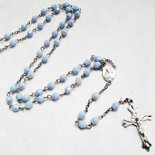 plastic beads rosary necklace