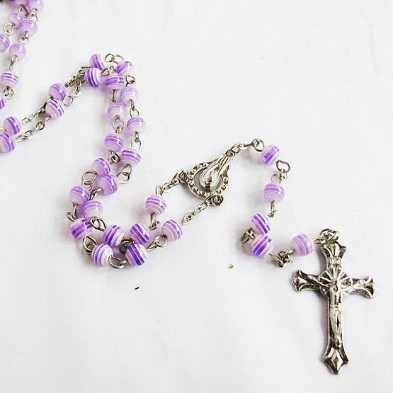plastic beads rosary necklace,plastic beads rosary