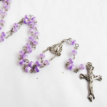 plastic beads rosary necklace