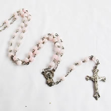 plastic beads rosary necklace