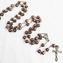 plastic beads rosary necklace