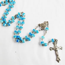 plastic beads rosary necklace