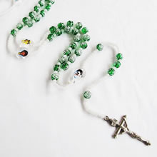 plastic beads rosary necklace