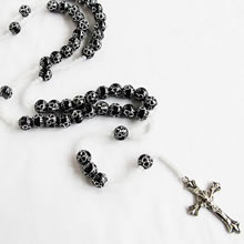 plastic beads rosary necklace