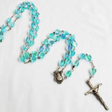 plastic beads rosary necklace
