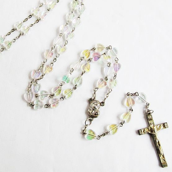 plastic beads rosary necklace,plastic beads rosary
