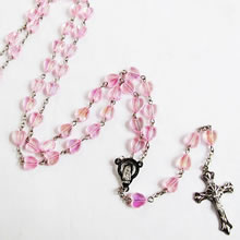 plastic beads rosary necklace