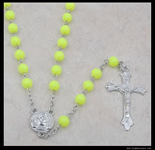 Plastic beads rosary