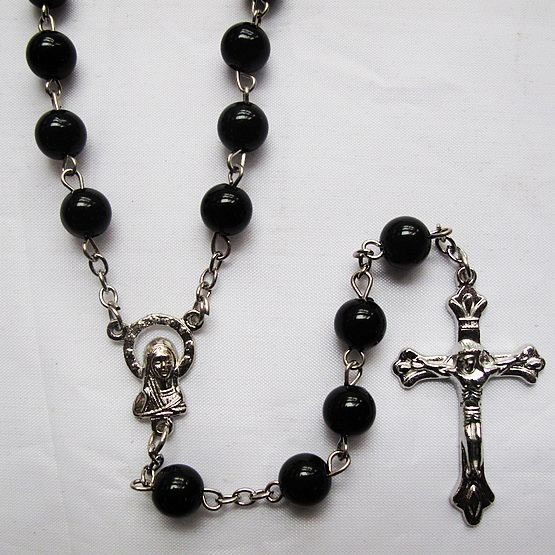 pearl beads rosary necklace,pearl beads rosary