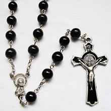 pearl beads rosary necklace