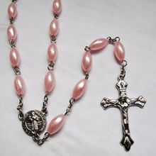 pearl beads rosary necklace