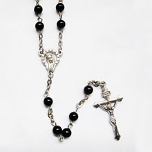 pearl beads rosary necklace