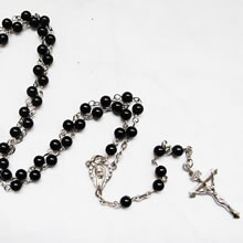 pearl beads rosary necklace
