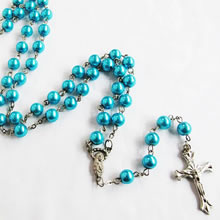 pearl beads rosary necklace