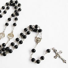 pearl beads rosary necklace