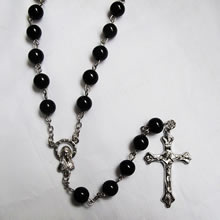 pearl beads rosary necklace