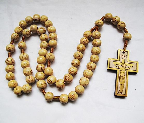 wooden rosary necklace,wooden rosary necklace