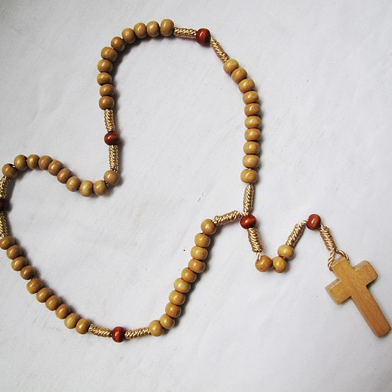 wooden rosary necklace,wooden rosary necklace
