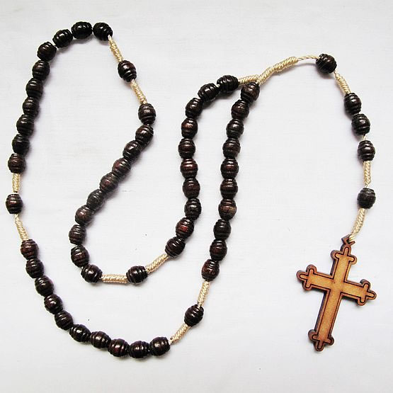 wooden rosary necklace,wooden rosary necklace