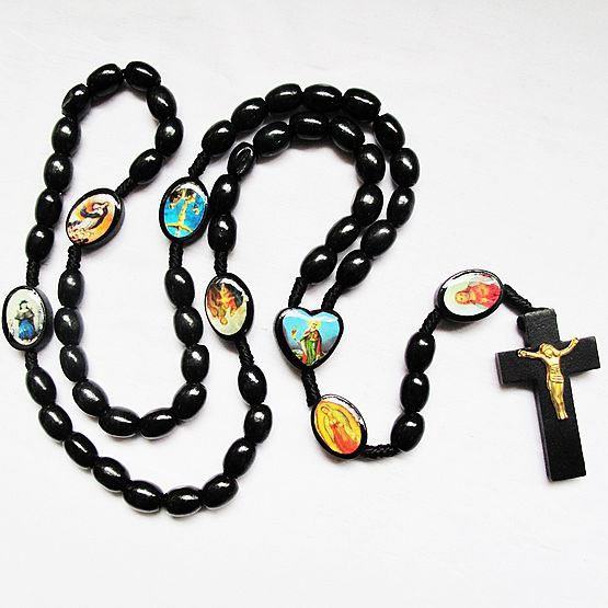 wooden rosary necklace,wooden rosary necklace